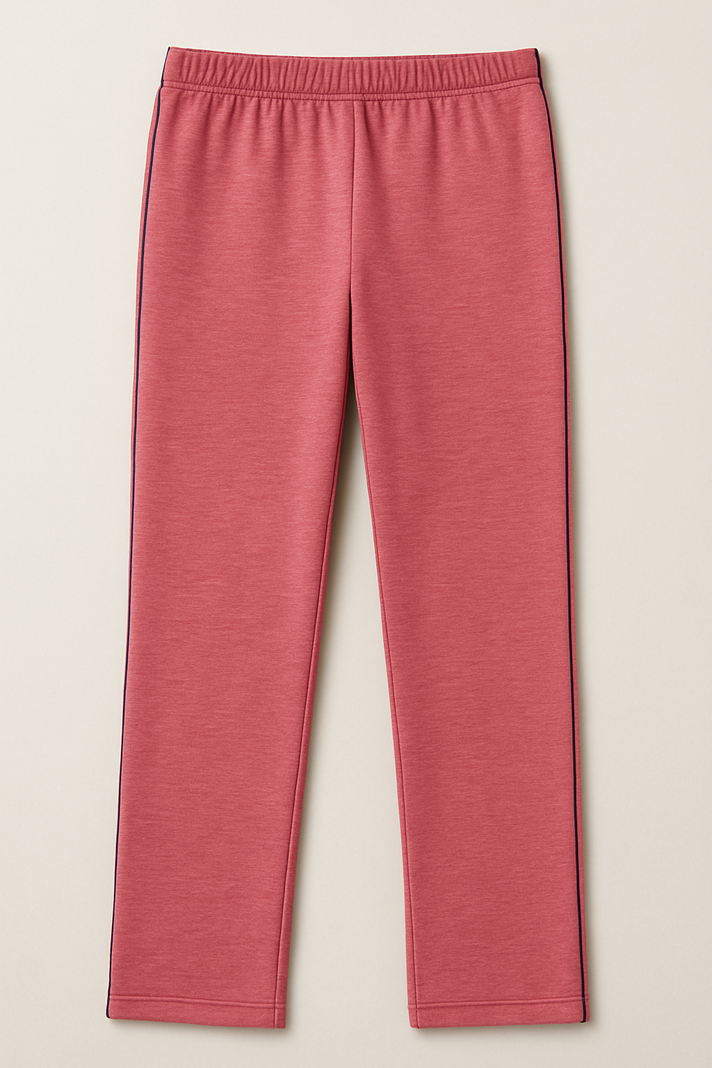 Damen Trainingshose in Altrosa mit schwarzen Seitenstreifen