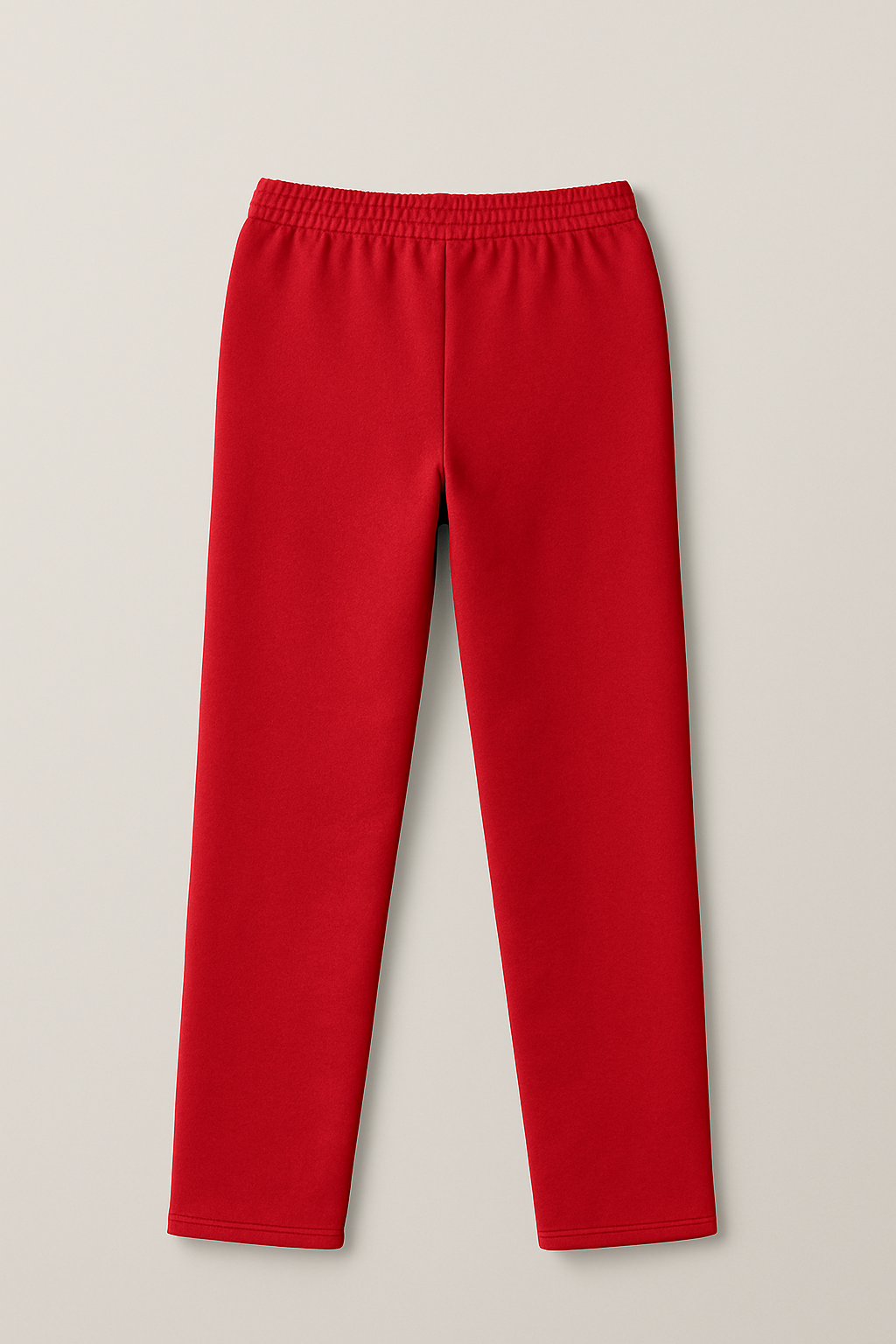 Damen Trainingshose in Rot mit feinen weißen Seitenstreifen