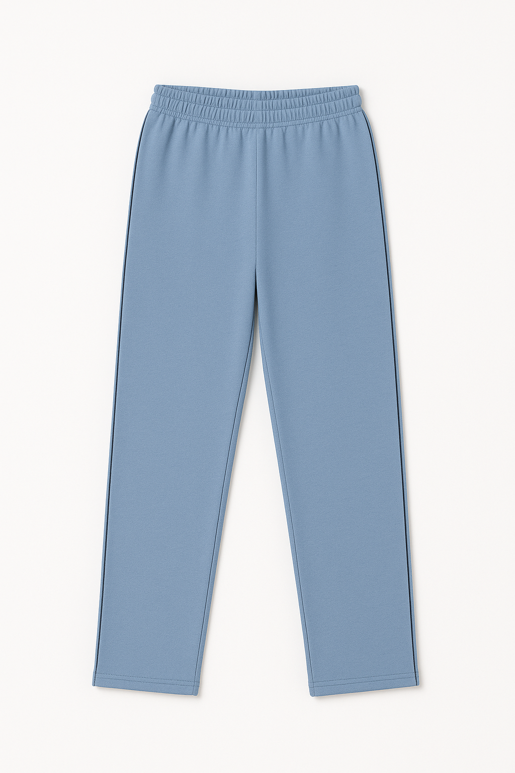 Damen Trainingshose – Hellblau mit schwarzem Seitenstreifen