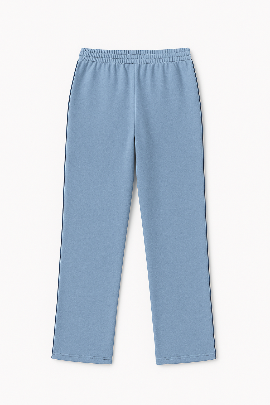 Damen Trainingshose – Hellblau mit schwarzem Seitenstreifen