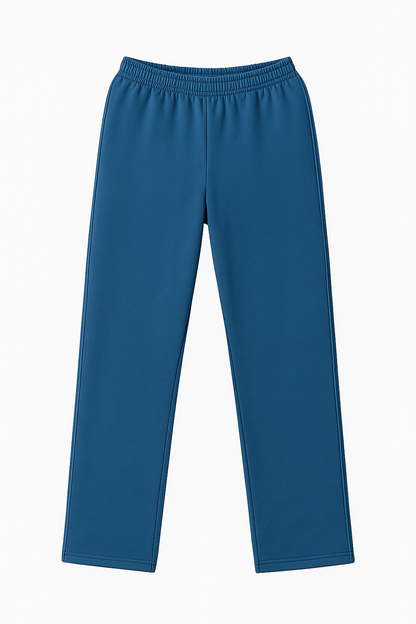 Damen Jogginghose in Blau mit hellblauen Seitenstreifen