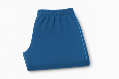 Damen Jogginghose in Blau mit hellblauen Seitenstreifen