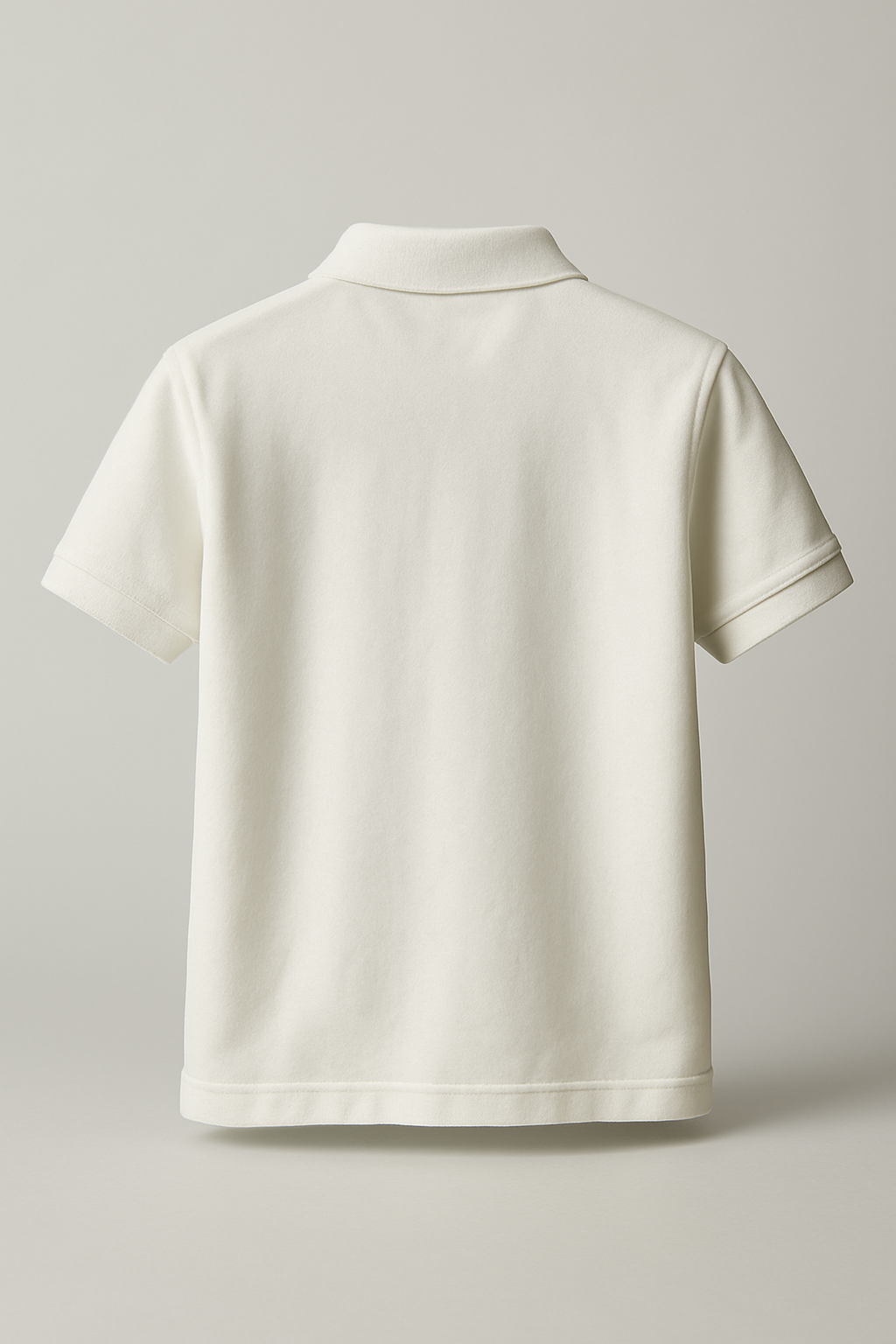 Kinder Polo – Weiß mit Stickdetail