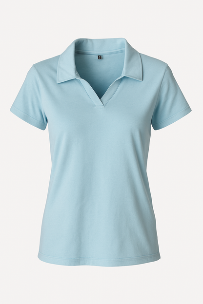 Damen Polo – Hellblau