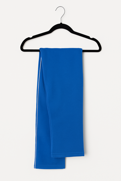 Unisex Homewear-Set – Blau mit Knopfleiste