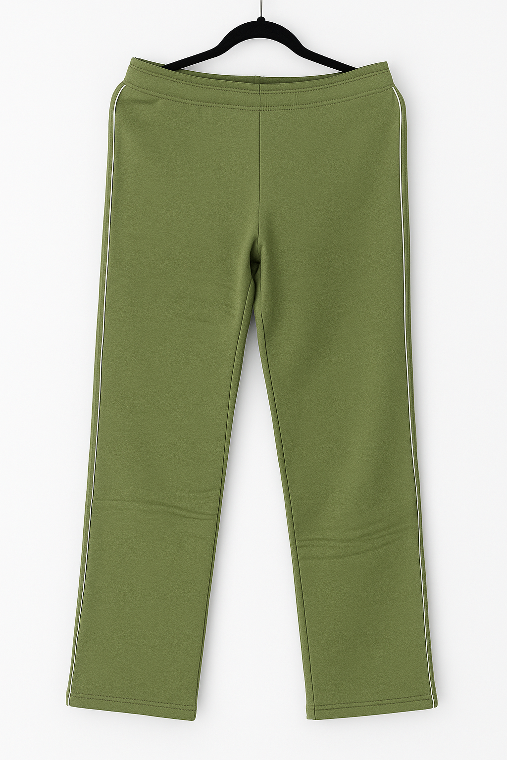 Damen Homewear-Set – Olivgrün mit Streifendetails