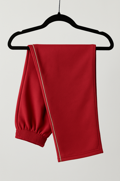 Damen Set – Rot mit Kontraststreifen