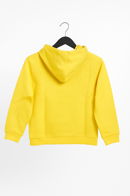 Kinder Hoodie – Sonnengelb mit Kängurutasche