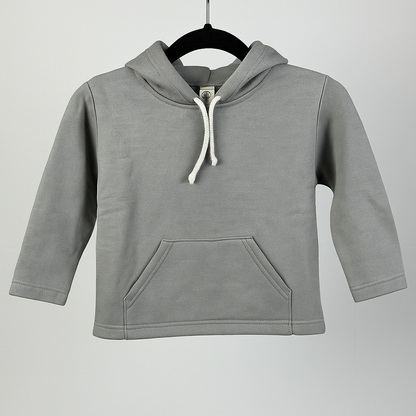 Kinder Hoodie – Grau mit Kängurutasche