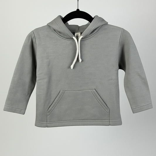Kinder Hoodie – Grau mit Kängurutasche