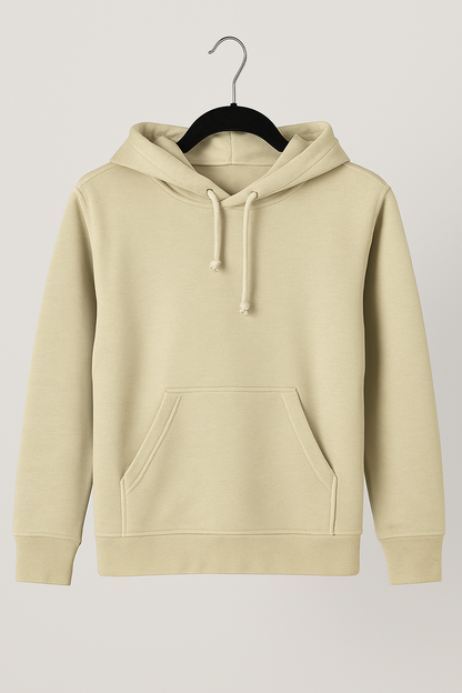 Kinder Hoodie – Hellgelb mit Kängurutasche