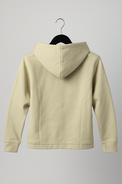 Kinder Hoodie – Hellgelb mit Kängurutasche