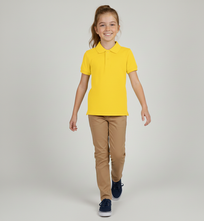 Kinder Polo-Shirt – Sonnengelb