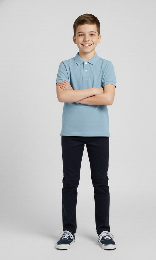 Kinder Polo – Hellblau