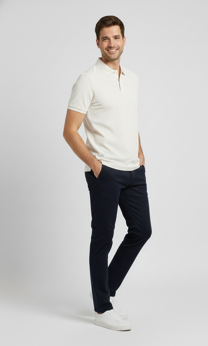 Herren Polo – Weiß