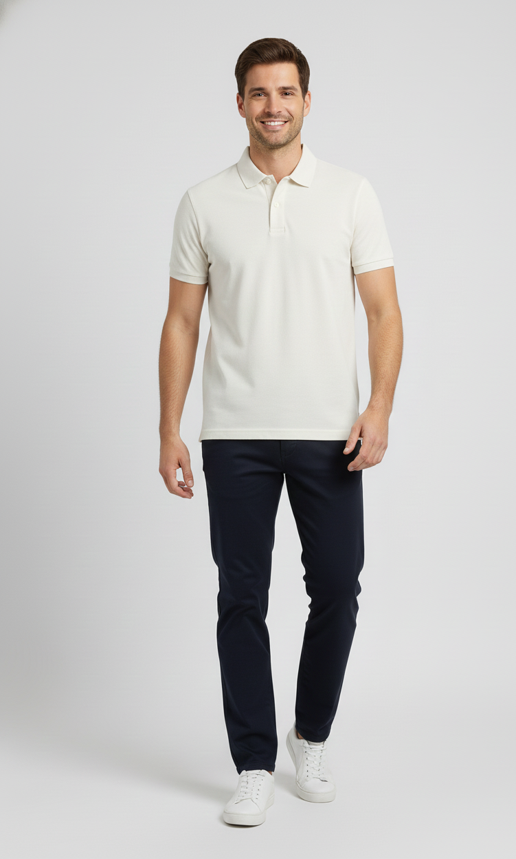 Herren Polo – Weiß