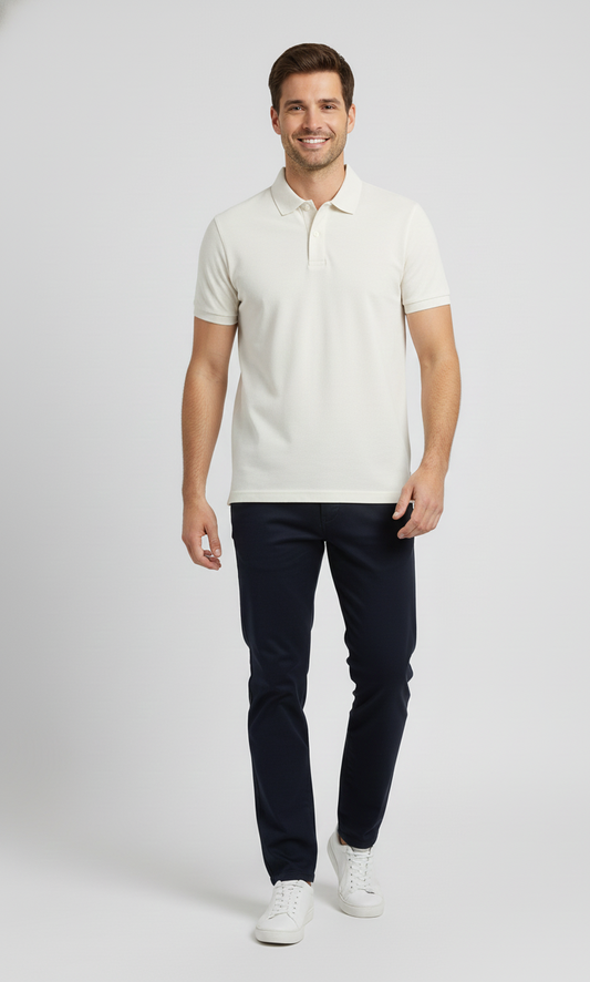 Herren Polo – Weiß