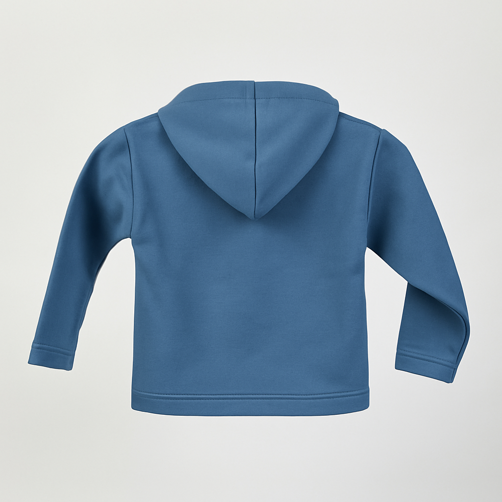 Kinder Hoodie – Blau mit Kängurutasche