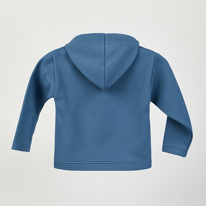 Kinder Hoodie – Blau mit Kängurutasche