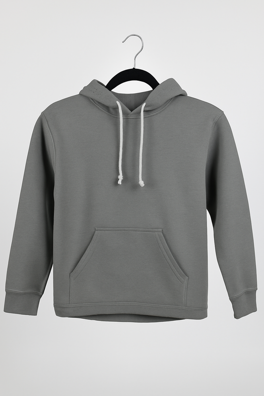 Kinder Hoodie – Dunkelgrau mit Kängurutasche