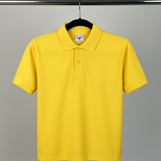 Kinder Polo-Shirt – Sonnengelb