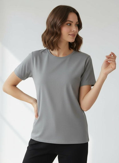 Damen T-Shirt – Graugrün
