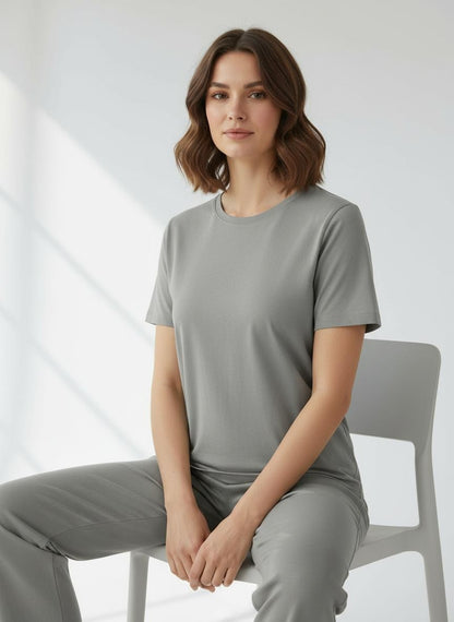 Damen T-Shirt – Graugrün